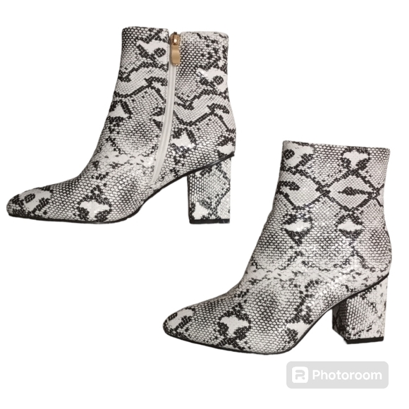 WETKISS Women's Snakeskin Ankle Boots Size 7.5 - Picture 8 of 15